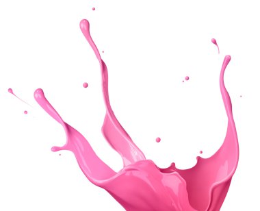 Pink paint splash clipart