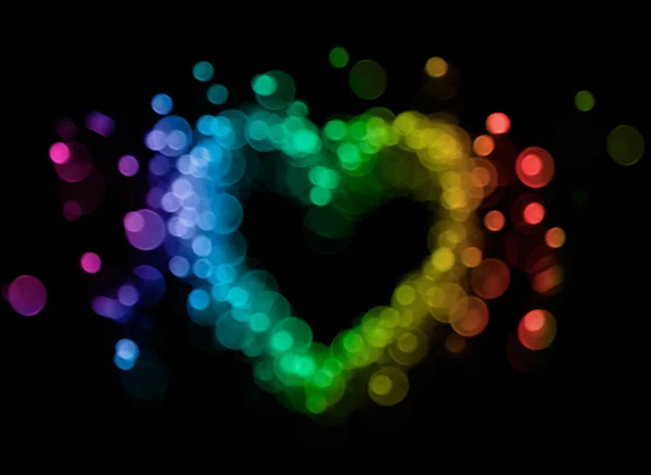 Bokeh heart — Stock Photo, Image