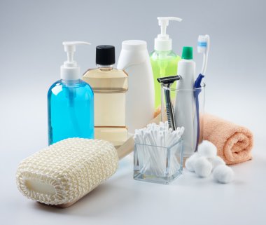 Assorted toiletries clipart