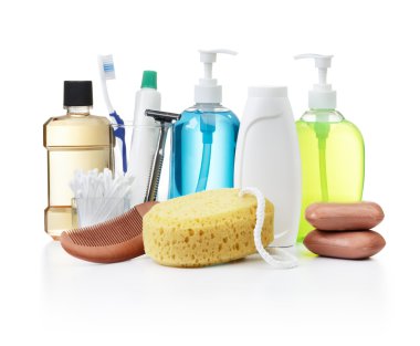 Personal hygiene products clipart