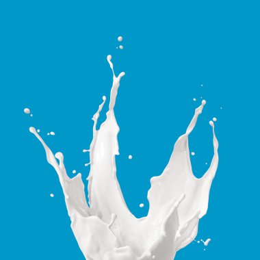 Milk splashing clipart