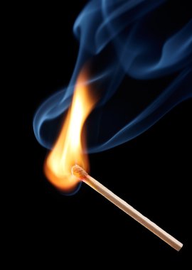 Burning match clipart