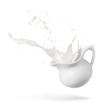 Milk splash clipart