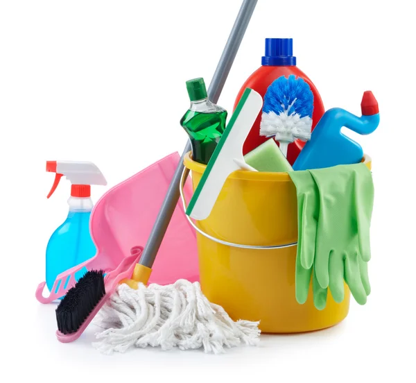 Grupo de productos de limpieza — Foto de Stock