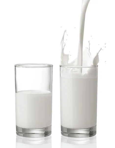 Top up the milk — Stock Photo, Image