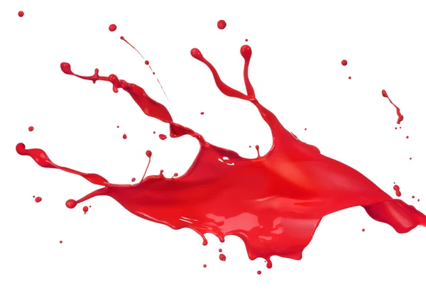 Salpicadura de pintura roja —  Fotos de Stock