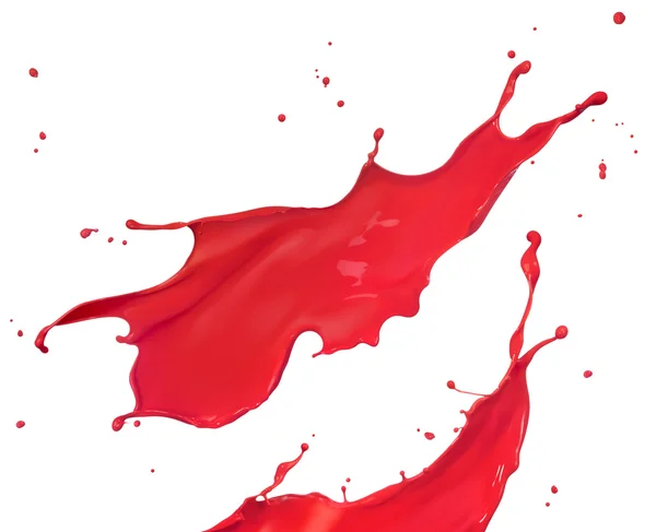 Peinture rouge éclaboussure — Photo
