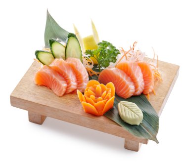 Sake sashimi clipart