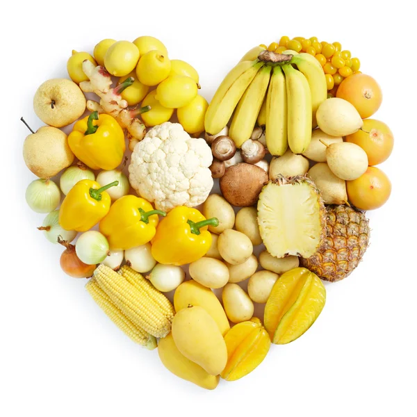 Žlutá zdravých potravin — Stock fotografie
