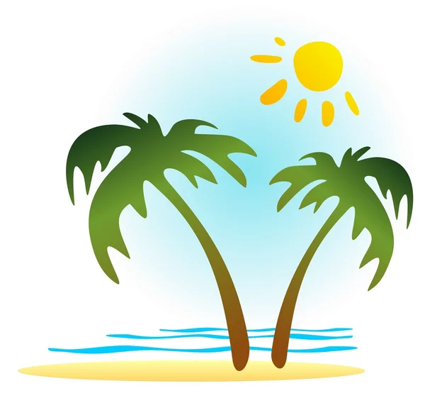 Paradis tropical — Image vectorielle