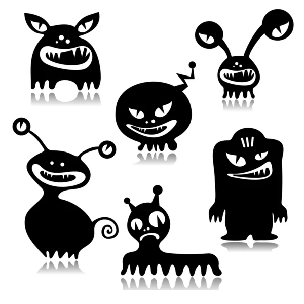 Monstres ensemble — Image vectorielle