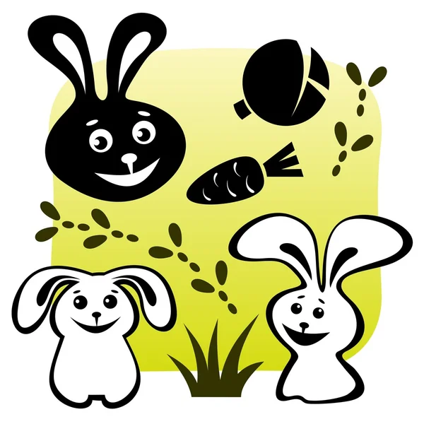 兔子组 — 图库矢量图片