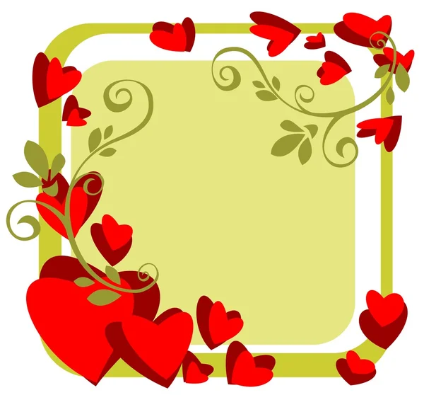 Valentines frame — Stockfoto