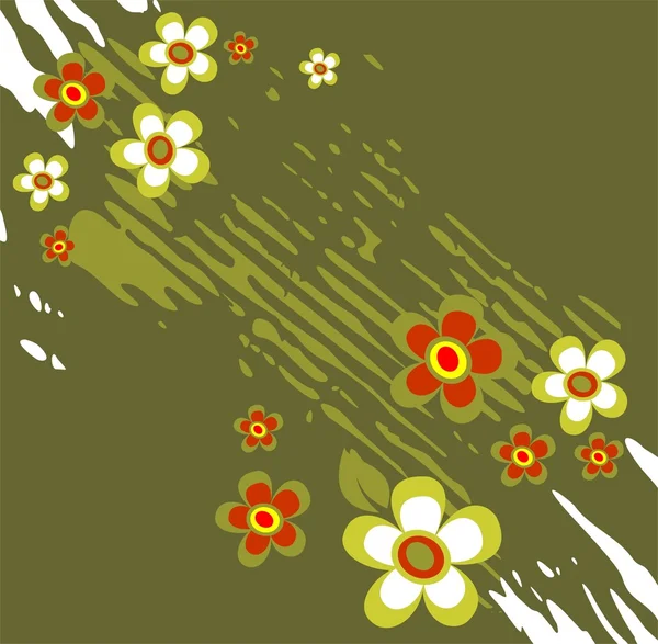 Grunge çiçek arkaplanı — Stok fotoğraf