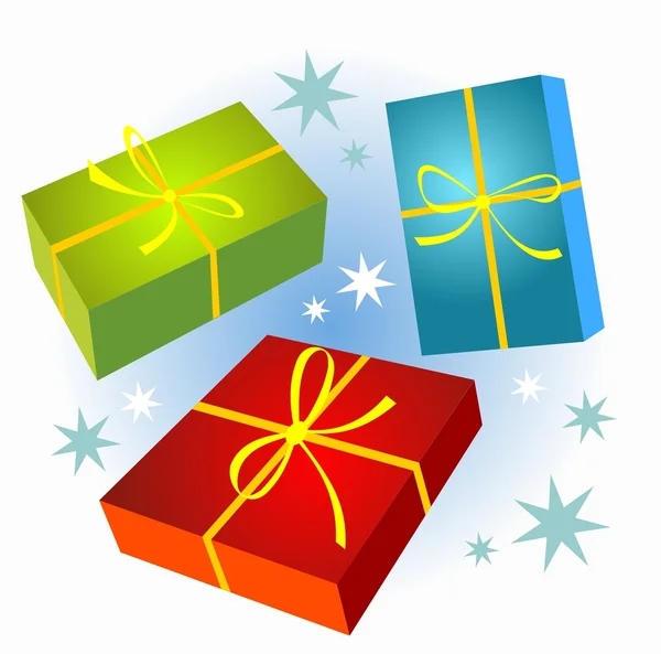 Cajas de regalo — Vector de stock