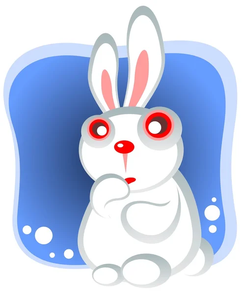白兔子 — 图库矢量图片