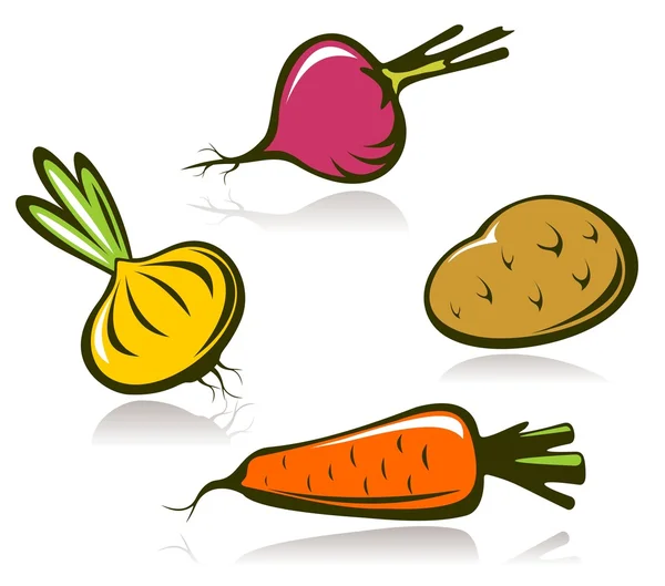 Vegetables set — Stock Vector