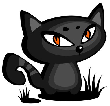 Black cat clipart