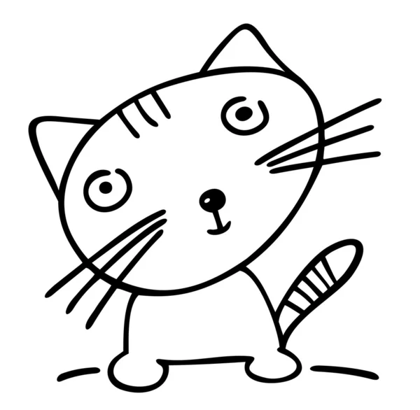 Gato de dibujos animados — Archivo Imágenes Vectoriales