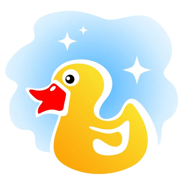 Žlutá kachna — Stockový vektor