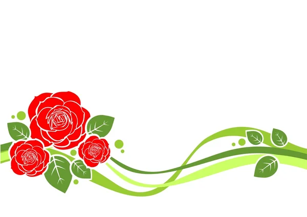 Roses fond — Image vectorielle