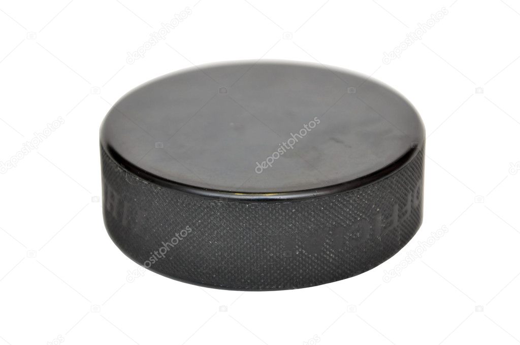 Puck on a white background
