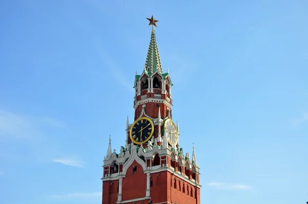 Spasskij věž moskevského Kremlu — Stock fotografie