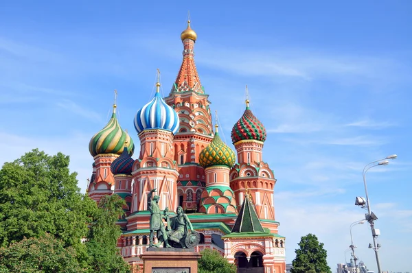 Katedrála v St. basil. Moskva. — Stock fotografie