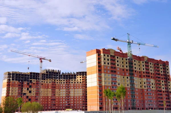 stock image Panorama of construction