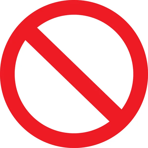Signo de prohibición — Archivo Imágenes Vectoriales