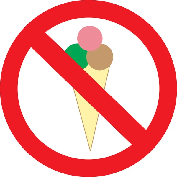 Med glass inte komma in — Stock vektor