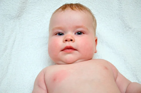 El niño pequeño de cinco meses — Foto de Stock