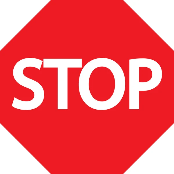 Дорожный знак "Движение без остановок запрещено " — стоковый вектор