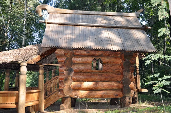 Muzeum rezerva Abramcevu. Chata baba yaga — Stock fotografie