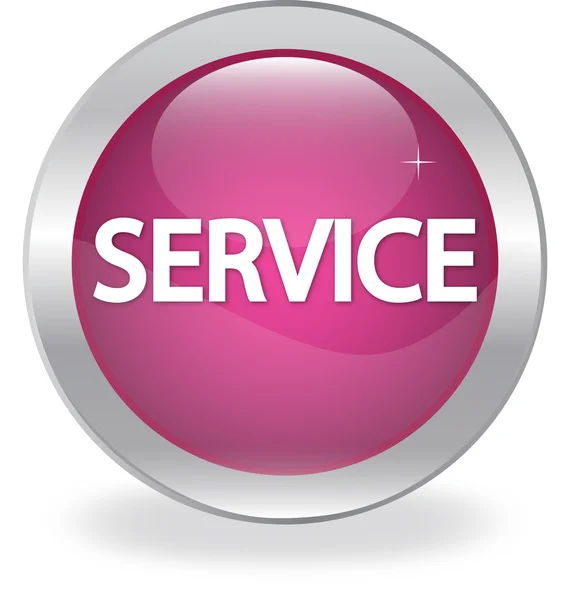 The button labeled "SERVICE", the icon — Stock Vector