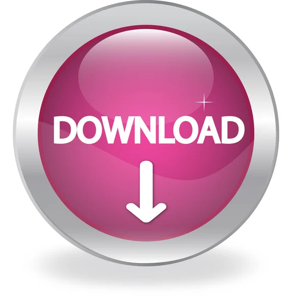 De knop welk says "downloaden" — Stockvector