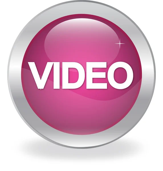 Botón de Internet etiquetado "VIDEO " — Vector de stock