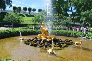 Triton fountain, Peterhof clipart