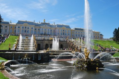 peterhof Palace Grand cascade çeşmeleri