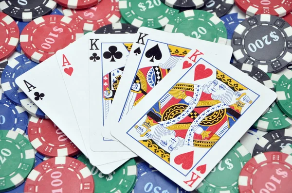Poker y cartas —  Fotos de Stock