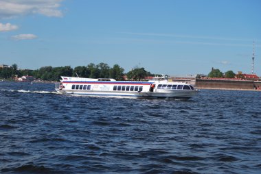 Water transport in Saint Petersburg clipart