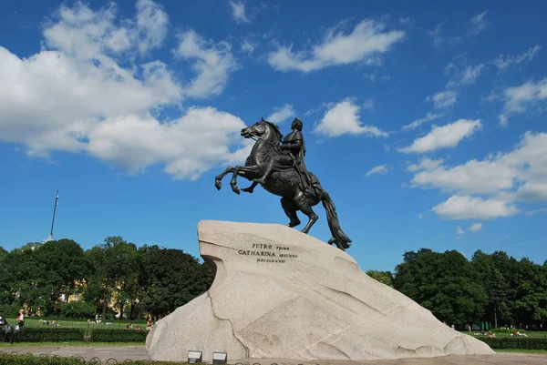 The Bronze Horseman monument — Stock Photo, Image