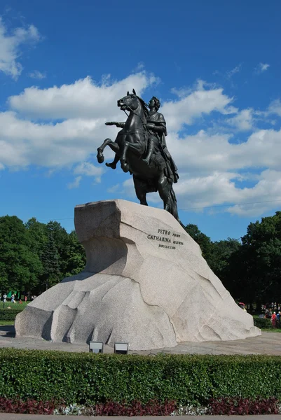 The Bronze Horseman monument — стокове фото