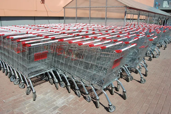 Shopping cart trolley — Stock Photo, Image