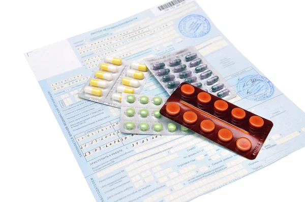 Lekarskich i tabletki — Zdjęcie stockowe