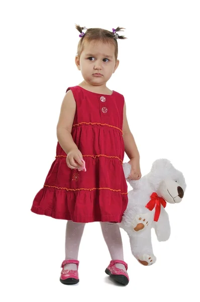 beyaz ayı ile güzel çocuk.