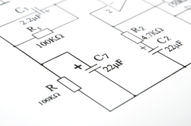 Circuit diagram clipart