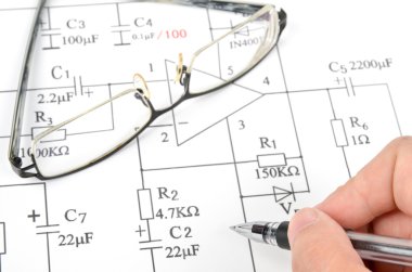 Circuit diagram clipart