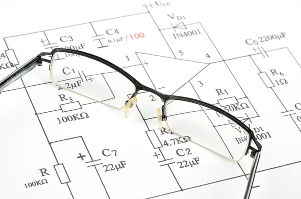 Circuit diagram — Stockfoto