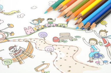 Children's drawing clipart